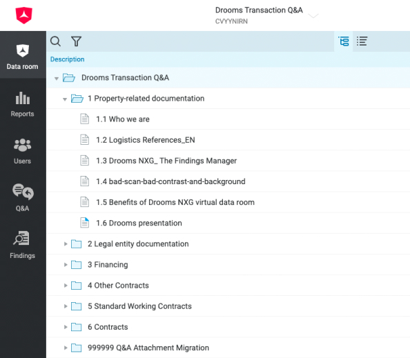 drooms screen