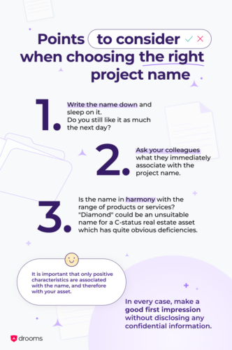 Drooms blog project names cover